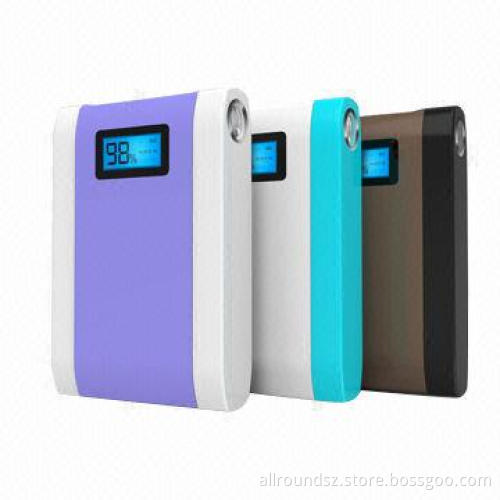 Power Banks with 4 Pieces Cells, Liquid Crystal Display Screen